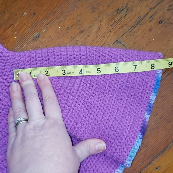 🧶Handmade purple halter peplum top - Picture 5 of 7